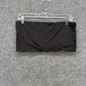 SKIMS Bandeau Bra Womens 4X Black Fits Everybody Strapless Stretch Onyx Basic
